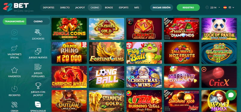 22bet - Casino móvil con licencia extranjera en España