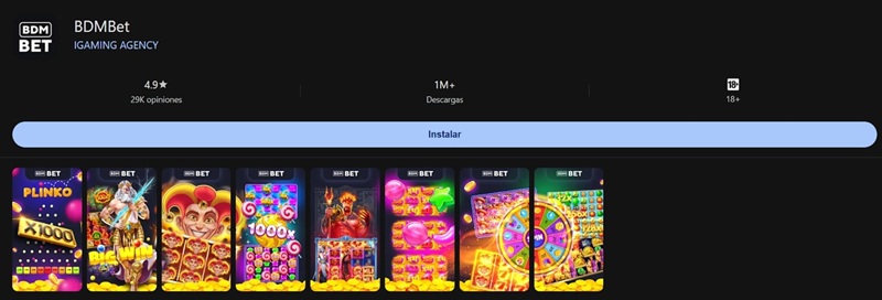 App BDMBet / Versión móvil - Diversión donde sea que estés