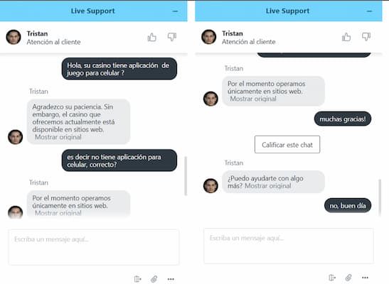 Atención al cliente en Cazimbo Casino España