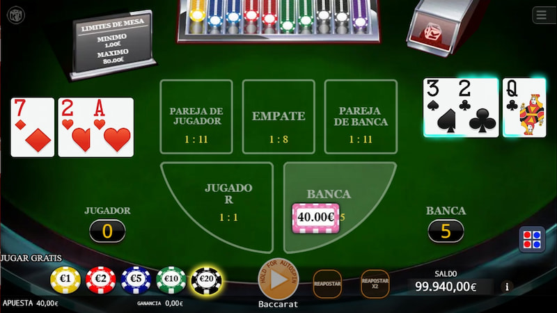 Baccarat - un popular juego de cartas