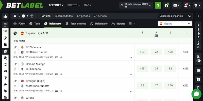 BetLabel Deportes - ¡Más de 66 disciplinas para apostar!