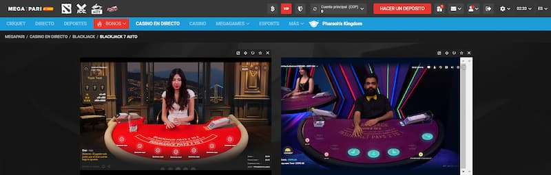 Blackjack 7 Auto en Megapari