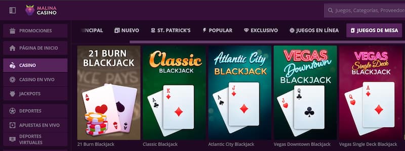 Blackjack en línea con RTP