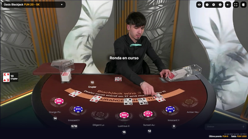 Blackjack en vivo - Mejores Casinos en Vivo Licencia Extranjera  en España