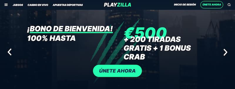 Bonos y Promociones de casino de PlayZilla España