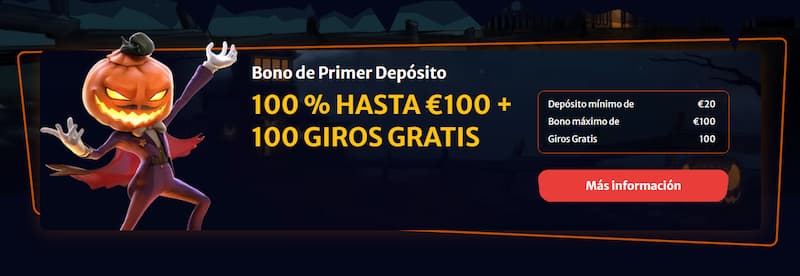 Bono de bienvenida de HellSpin Casino España