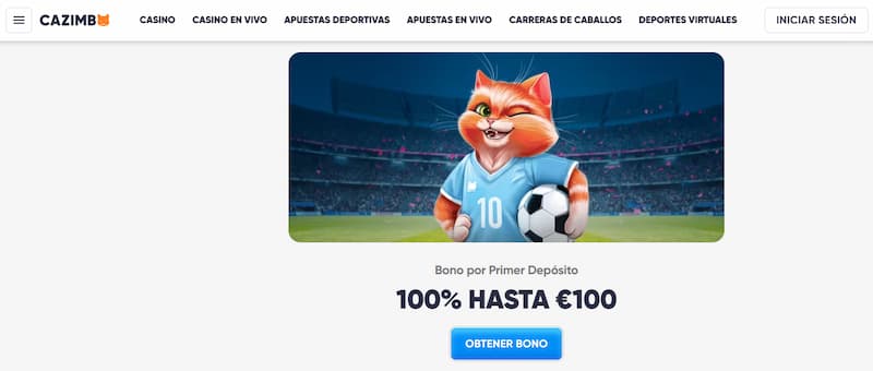Bono de bienvenida deportivo del casino Cazimbo España