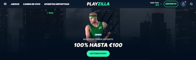 Bono de bienvenida deportivo - Casino PlayZilla España