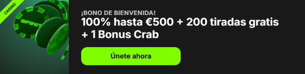 Bono de bienvenida en Spinit España
