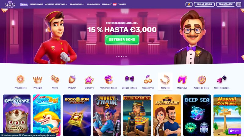 Bonos del Casino Slot Palace
