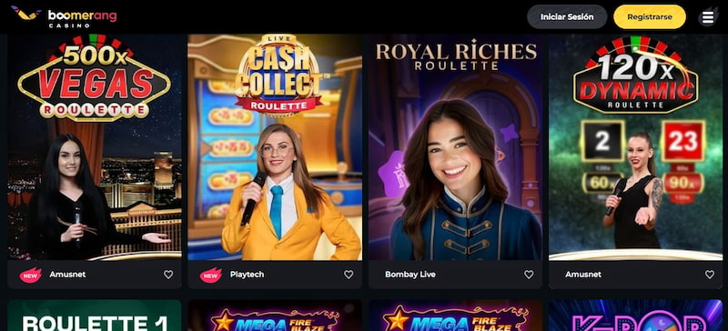 Boomerang Casino - El mejor casino de ruleta en España