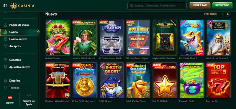 Casinia - El mejor casino online con programa VIP