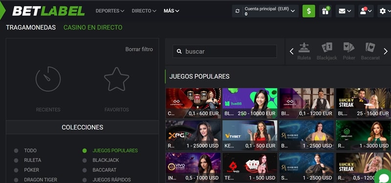Casino en Vivo BetLabel - ¡Emoción y diversión en tiempo real!