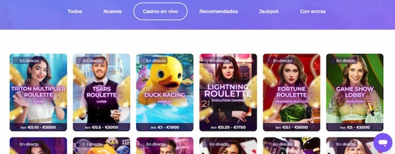 Casino en Vivo en Tsars España