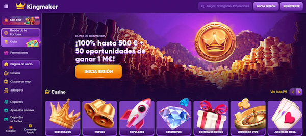 Diseño y Usabilidad de Kingmaker España