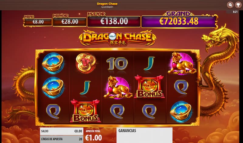 Dragon Chase - Tragamonedas que Más Pagan de Quickspin