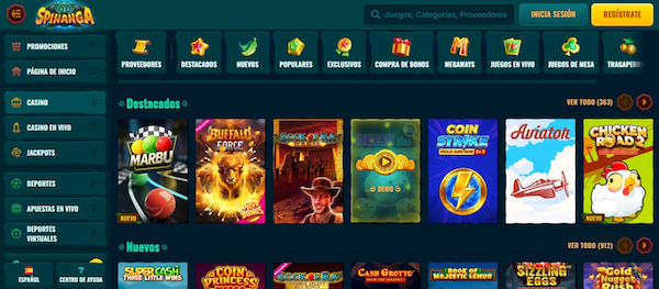 Juegos Gratuitos en Spinanga España