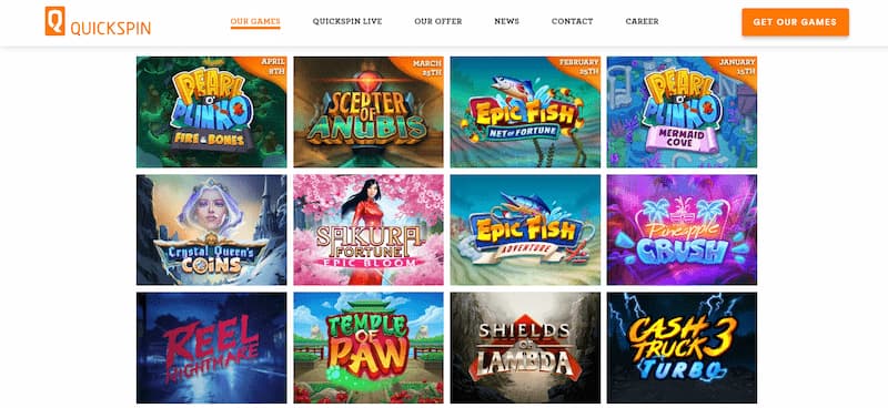Juegos Ofrecidos por Quickspin