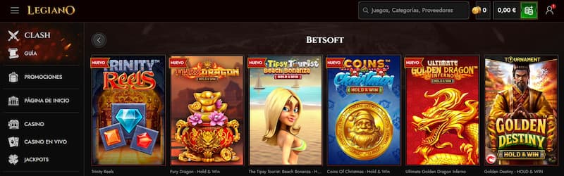 Legiano : Los mejores casinos para juegos de BetSoft