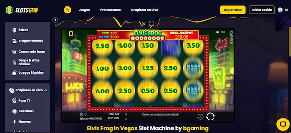 Juegos de Casino Gratis en SlotsGem España