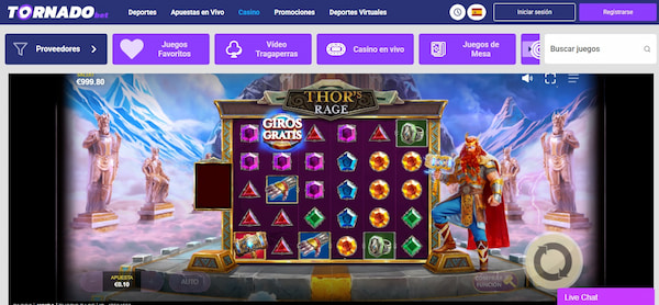 Juegos de Casino Gratis en TornadoBet