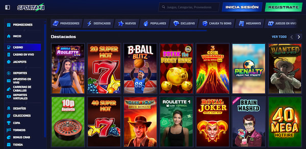 Juegos de Casino Sportaza