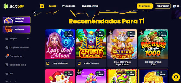 Juegos de Casino de SlotsGem España