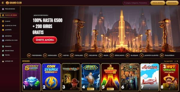 Juegos de Casino en Grand Club Casino España