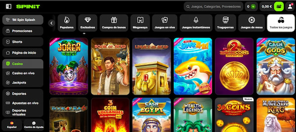 Juegos de Casino en Spinit España