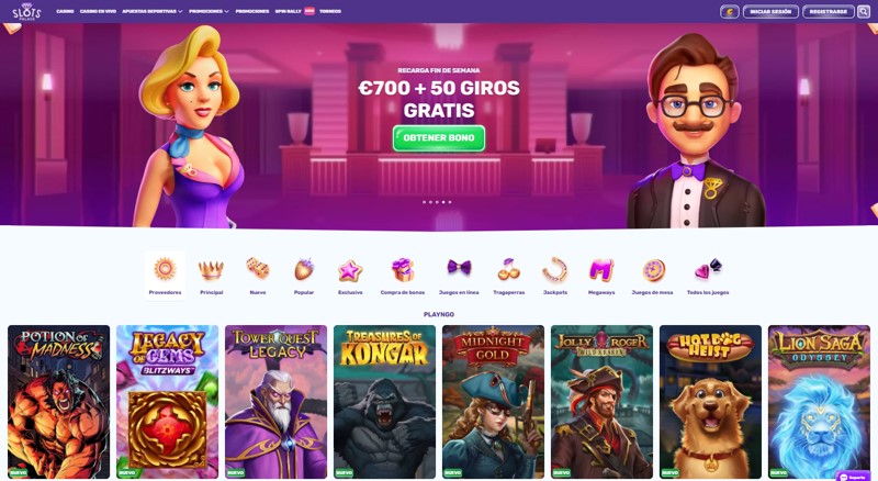 Slots Palace: El mejor casino para juegos de Play'n GO