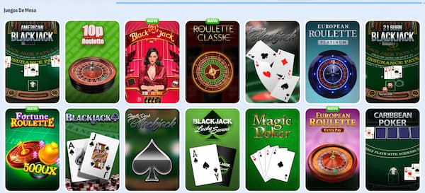Juegos de mesa en Casino Nomini España