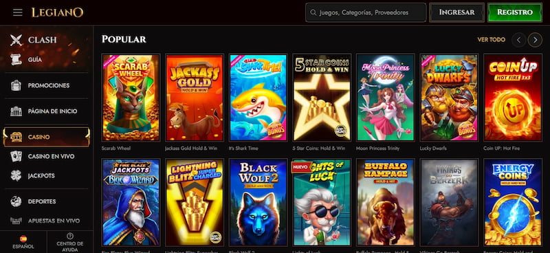 Legiano - Juegos de casino en España