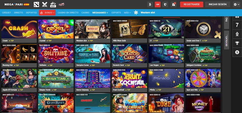 Megapari - Casino móvil con licencia extranjera en España