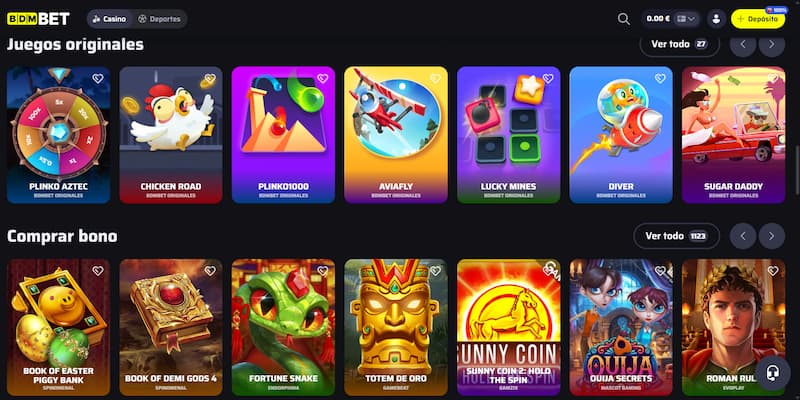 Otros juegos BDMbet España - Nuevas aventuras y formas de jugar online