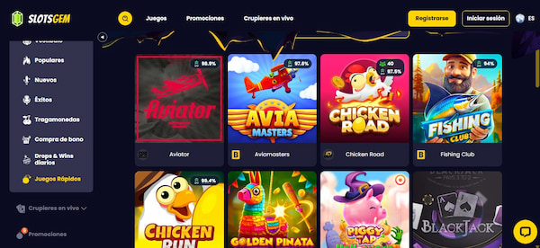 Otros juegos en SlotsGem España
