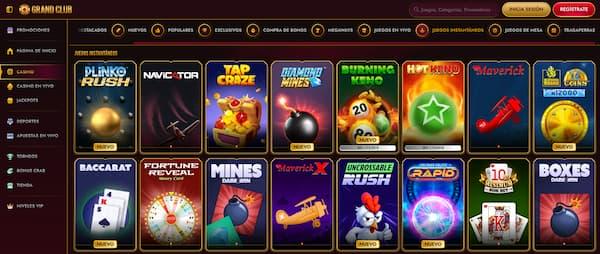 Otros juegos en el Grand Club Casino España