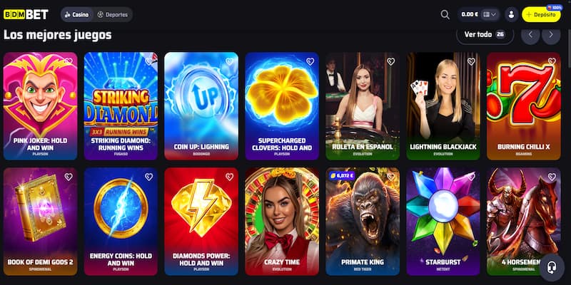 Plataforma de Casino BDMBet España - Diversión garantizada