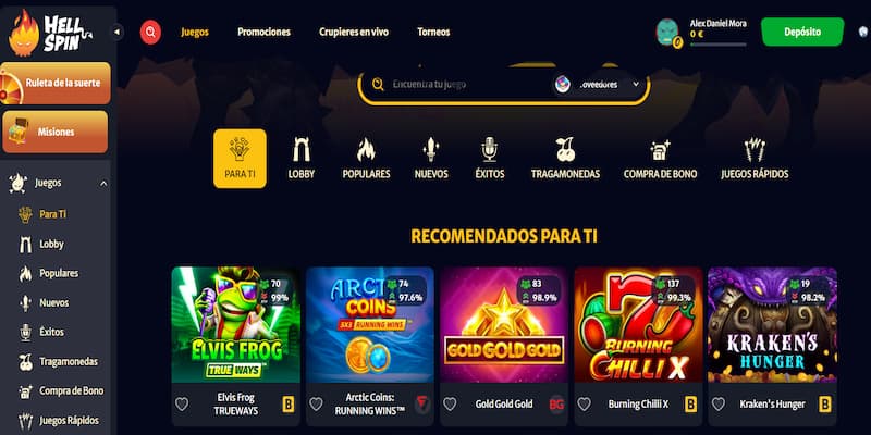 Plataforma de Casino HellSpin España