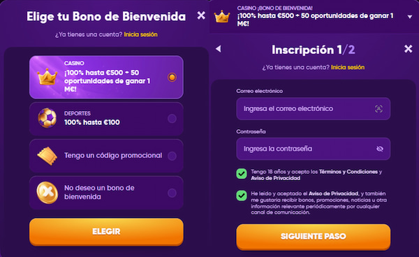 Registro en Kingmaker España