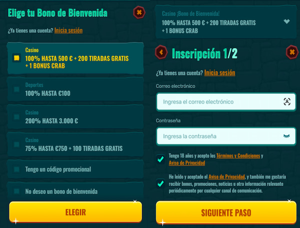 Registro en Spinanga España