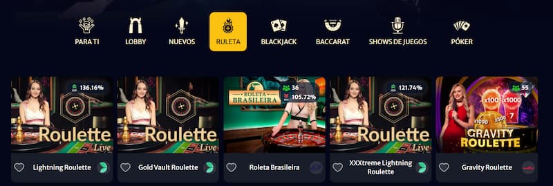 Ruleta - HellSpin casino España