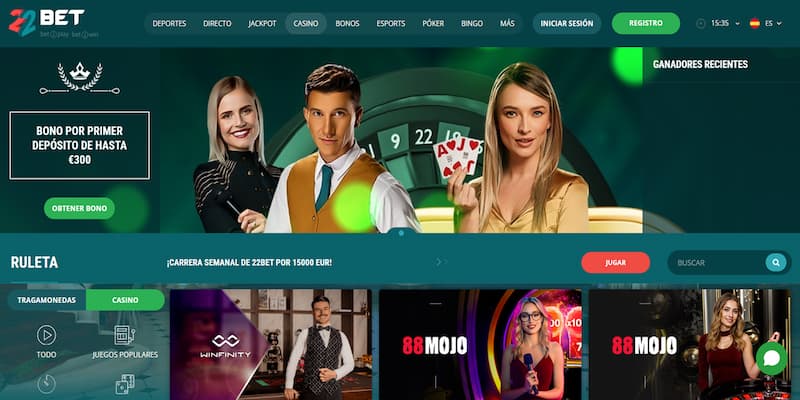 Ruleta en Vivo en 20bet - el mejor casino para jugar en España
