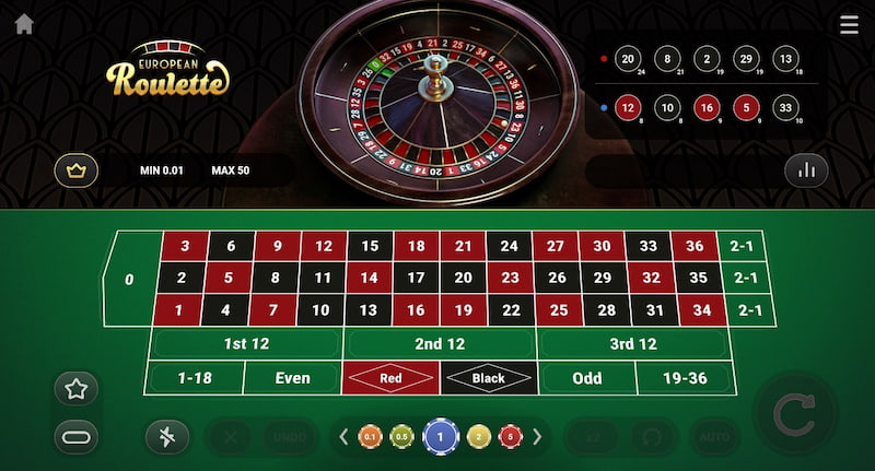 Ruleta europea de TrueLab