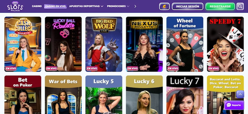 Slots Palace - El mejor casino en vivo sin licencia en España