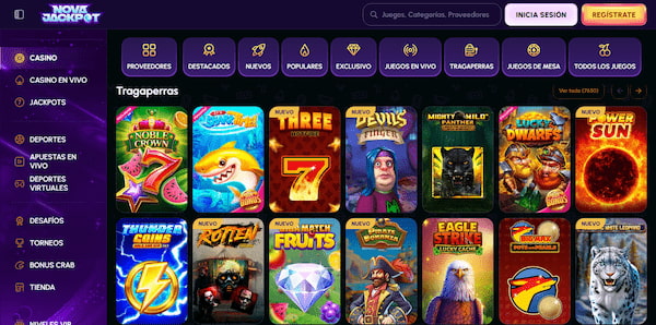 Tragamonedas de Casino en Nova Jackpot España