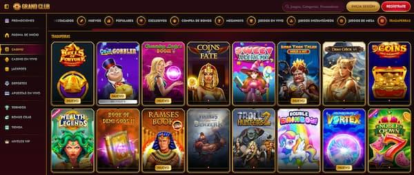 Tragaperras en el Grand Club Casino España
