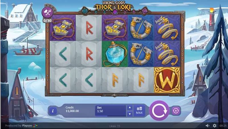 Viking Gods Thor and Loki - Tragamonedas de Playson